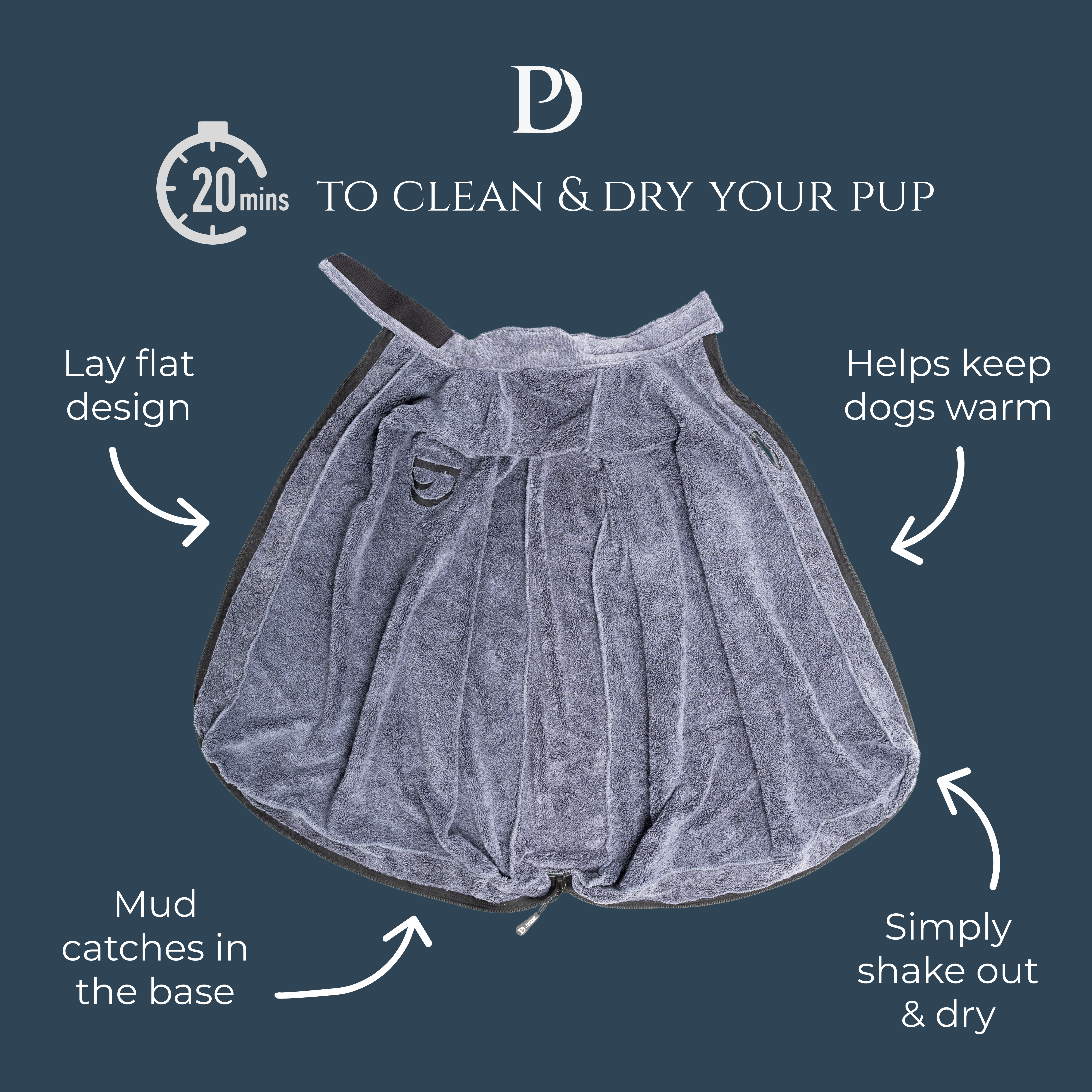 Luxury Dog Drying Bag