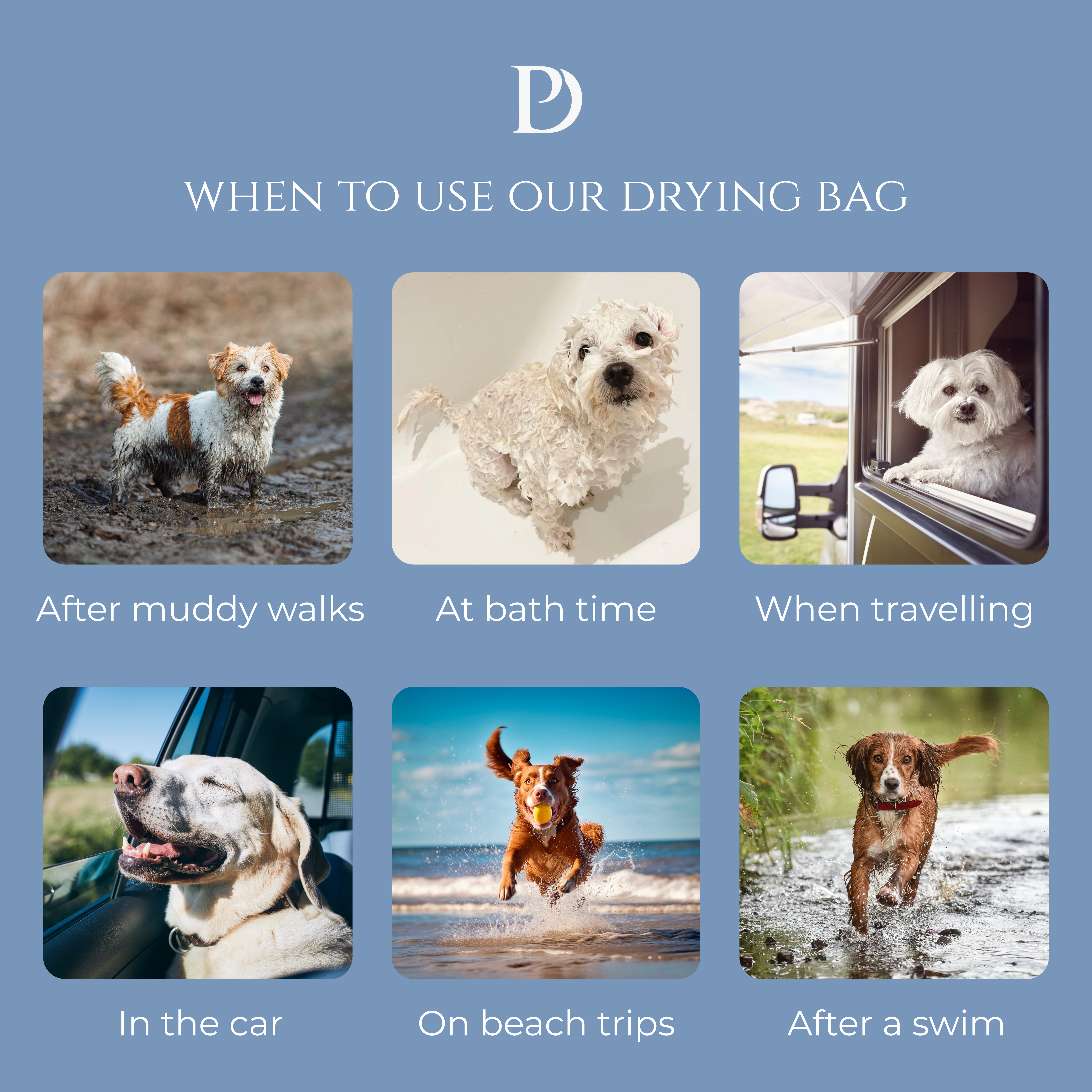 Luxury Dog Drying Bag