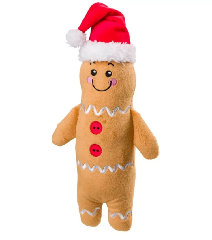 Christmas Gingerbread Dog Toy