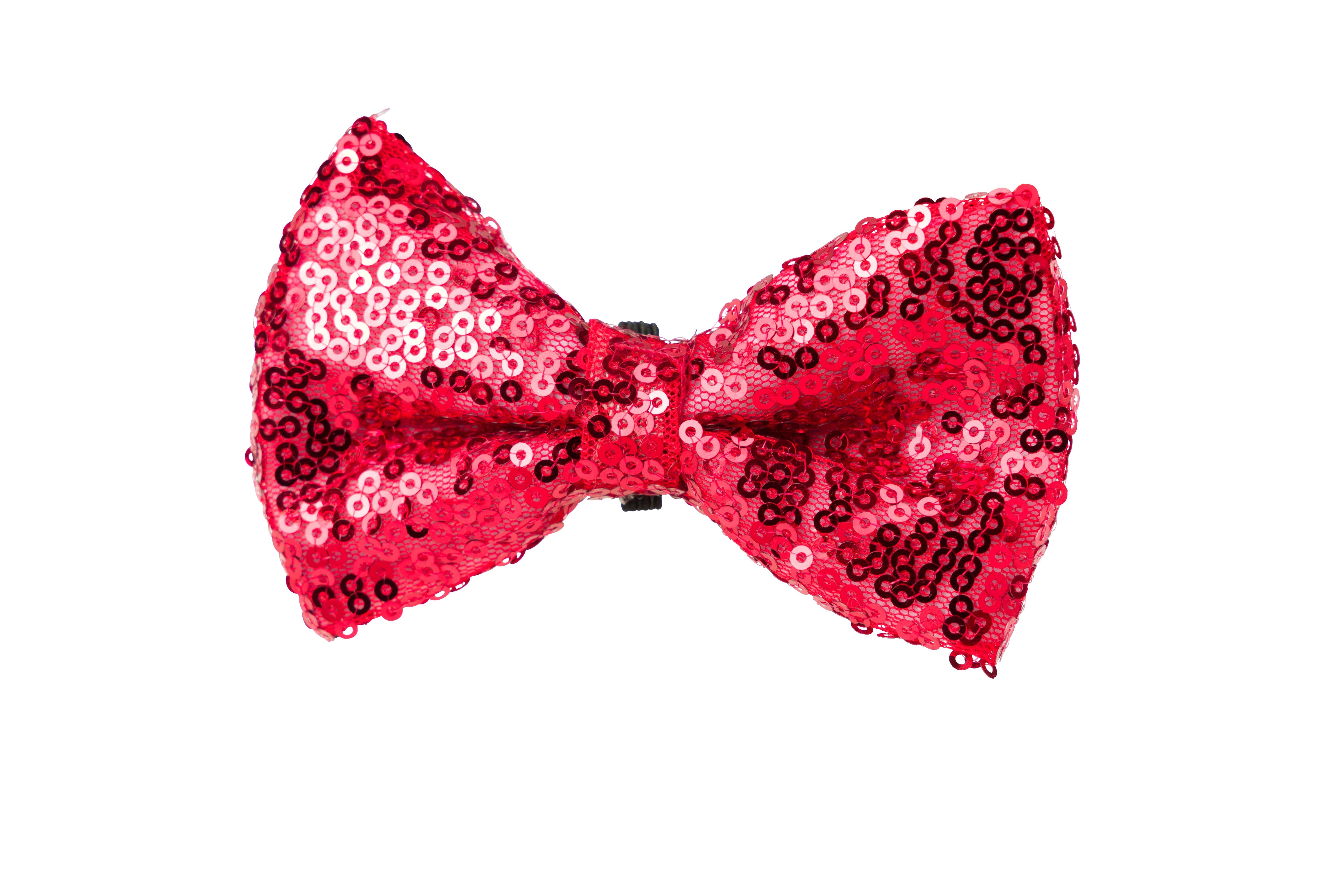 Red Sequin Bow Tie for Dogs