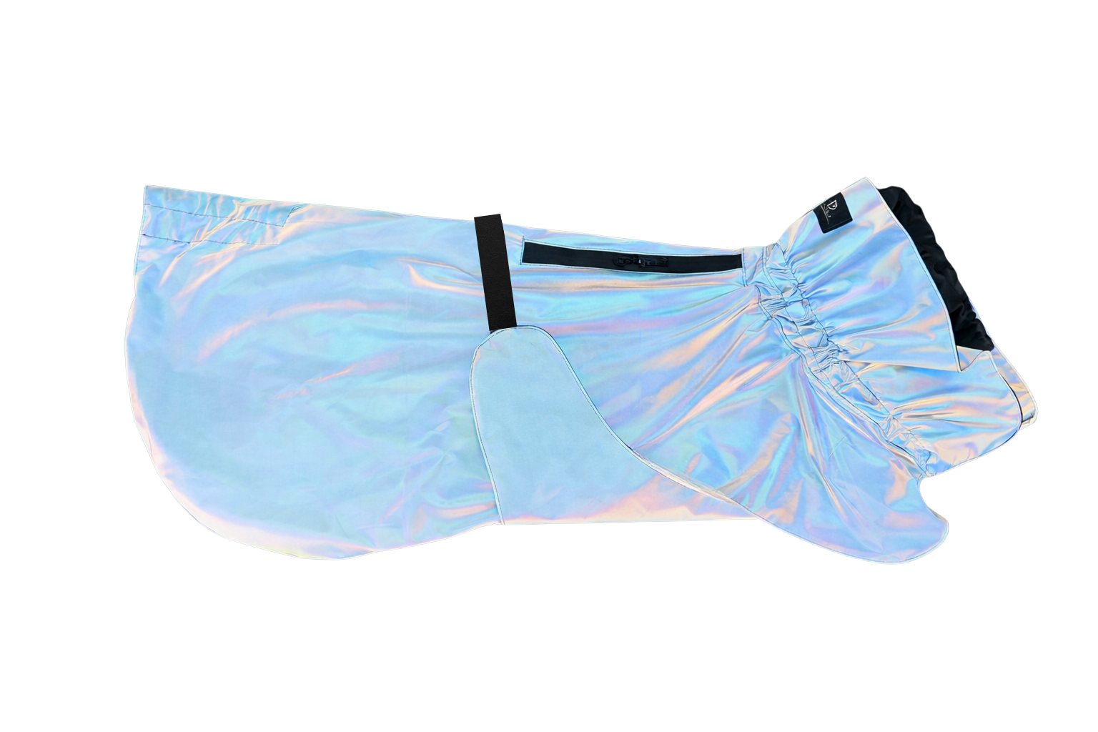 Waterproof Rainbow Reflective Raincoat for Dogs - Sky Blue - NEW!!