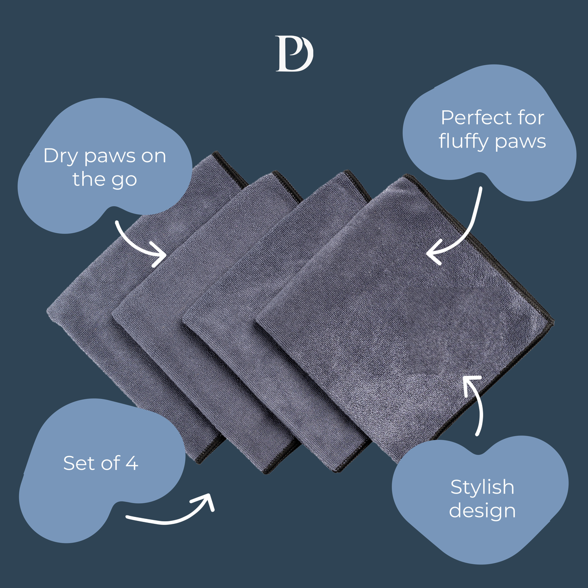 Luxury Dog Paw Towels