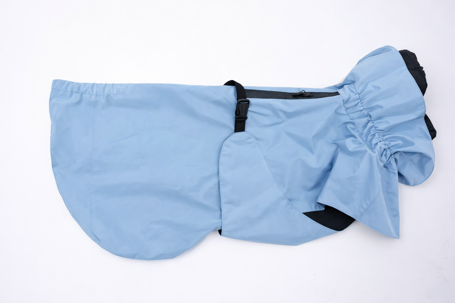 Waterproof Rainbow Reflective Raincoat for Dogs - Sky Blue - NEW!!