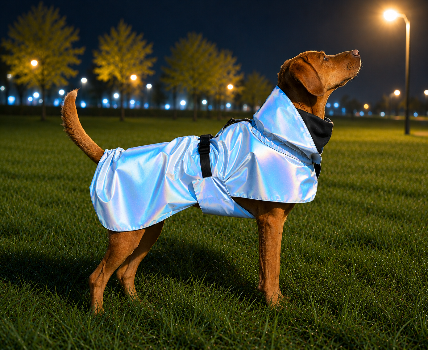 Waterproof reflective Dog Raincoat