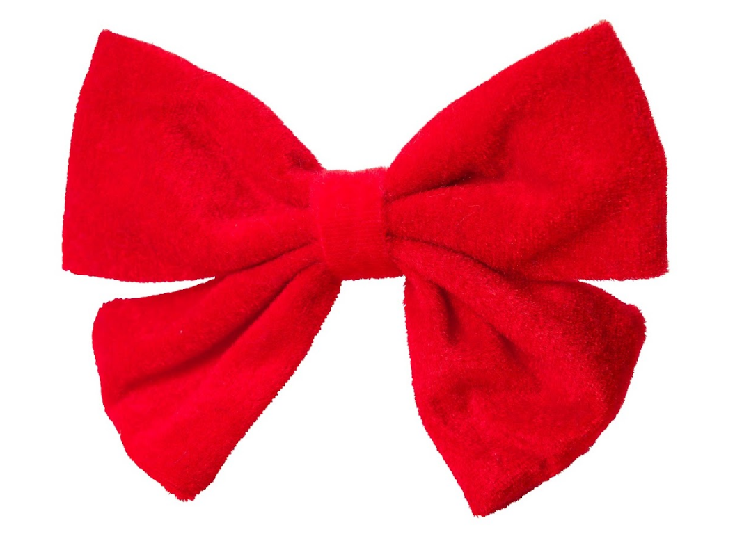 Oversized Red Velvet Bow Tie for Dogs