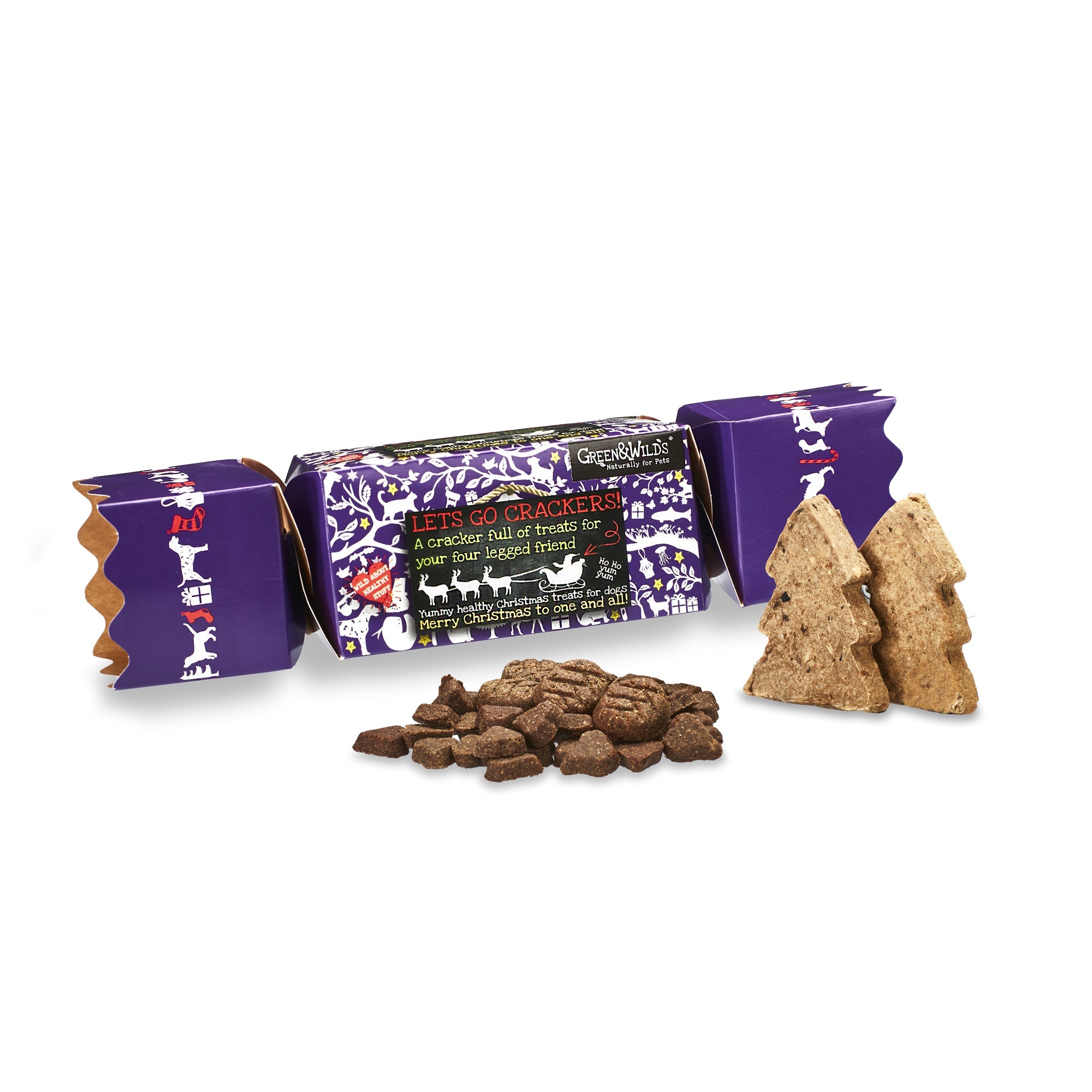 Christmas Cracker for Dogs with Natural Treats - Pawdaw of London