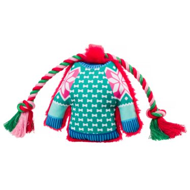 Christmas Merry & Bright Jumper Dog Toy - Pawdaw of London