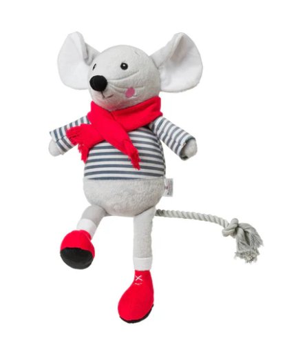 Christmas Merry Mouse Rope Dog Toy - Pawdaw of London