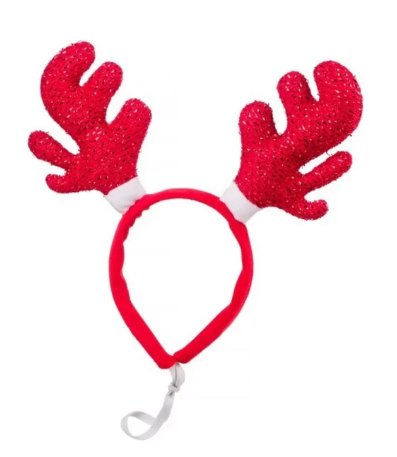 Christmas Sparkle Antlers Headband for Dogs - Pawdaw of London