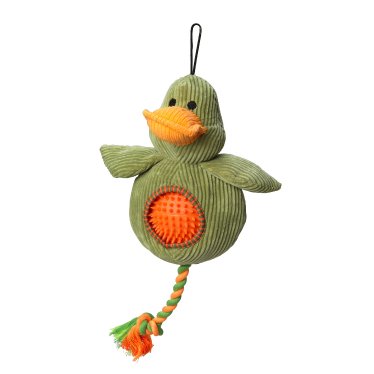 Spiky Ball Chord Dog Toy; Duck, Cow, Dog - Pawdaw of London