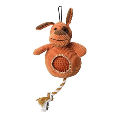 Spiky Ball Chord Dog Toy; Duck, Cow, Dog - Pawdaw of London